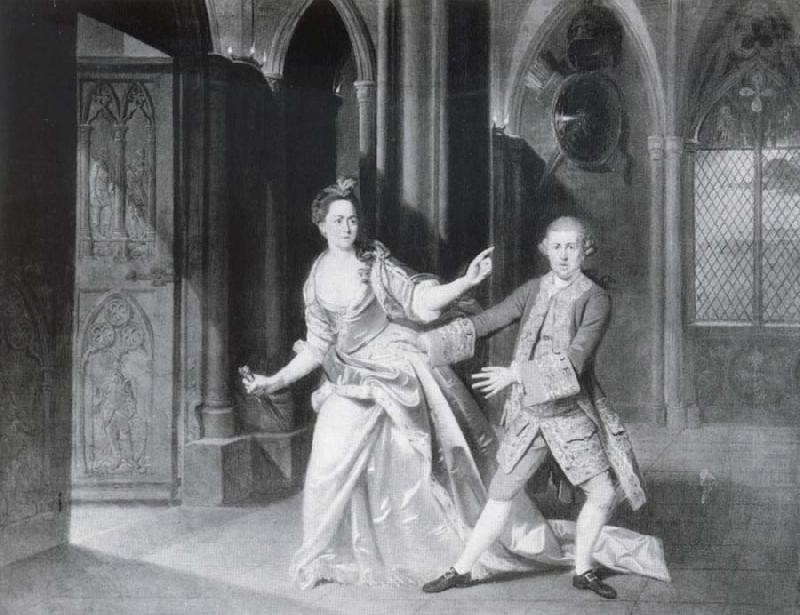 Johann Zoffany David Garrick as Macbeth and Hannah Pritchard as Lady Macbeth china oil painting image